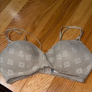 Lace Bralette in Beige
